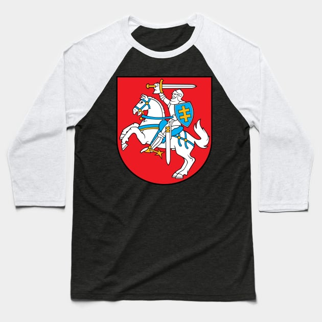 Lithuania Coat of Arms Baseball T-Shirt by brigadeiro